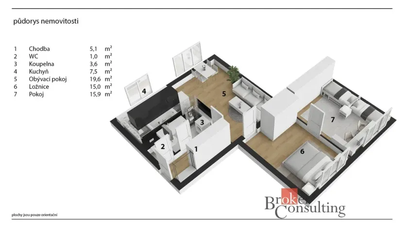Prodej bytu 3+1, Chrudim - Chrudim IV, Čs. armády, 70 m2