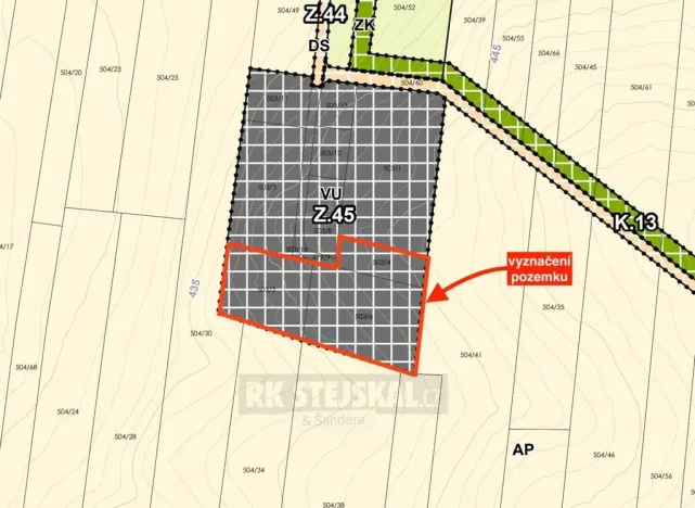 Prodej komerčního pozemku, Hůry, Pod Strání, 11525 m2