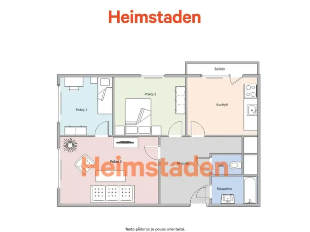 Pronájem bytu 3+1, Karviná - Ráj, Sovova, 67 m2