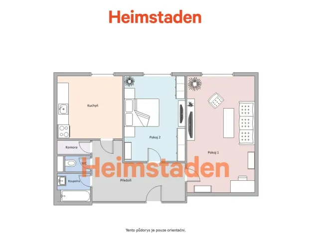 Pronájem bytu 2+1, Havířov - Město, Hlavní třída, 54 m2
