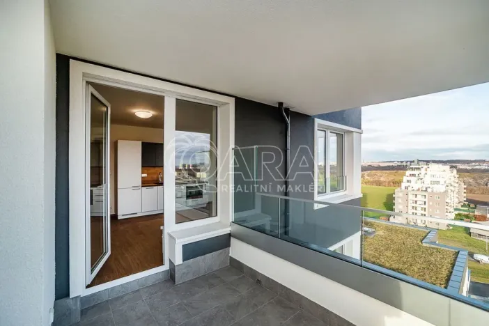Pronájem bytu 1+kk, Praha - Hlubočepy, náměstí Olgy Scheinpflugové, 43 m2