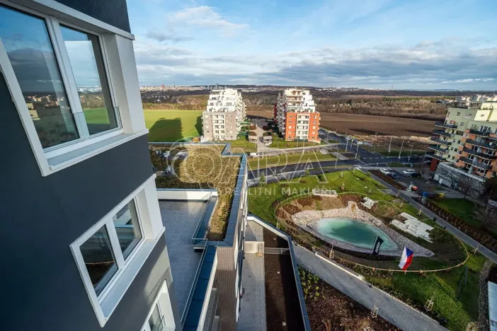 Pronájem bytu 1+kk, Praha - Hlubočepy, náměstí Olgy Scheinpflugové, 43 m2