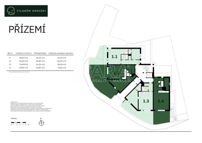 Prodej bytu 1+kk, Praha - Komořany, Okružní, 57 m2