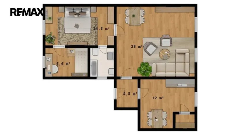 Prodej bytu 3+1, Martínkovice, 71 m2