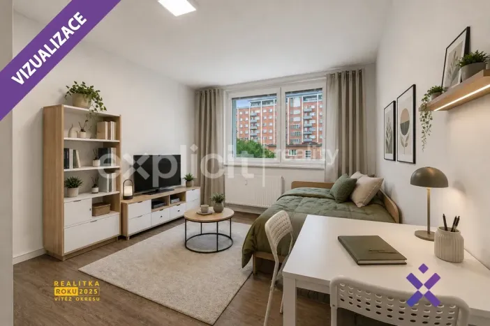 Prodej bytu 1+kk, Zlín, třída Tomáše Bati, 22 m2