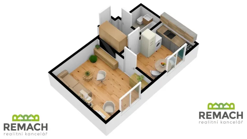 Pronájem bytu 1+1, Uherské Hradiště, Boženy Němcové, 31 m2