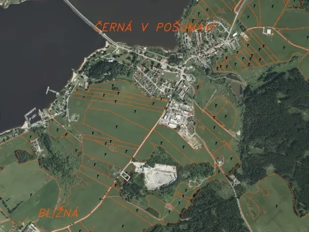 Dražba louky, Černá v Pošumaví, 2972 m2
