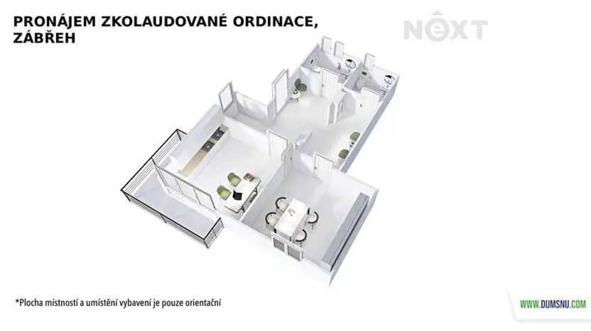 Pronájem ordinace, Zábřeh, Ladislava Fialy, 16 m2