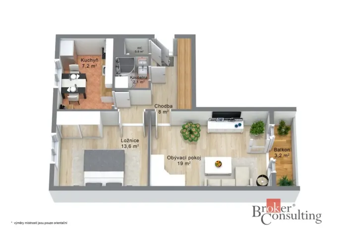Prodej bytu 2+1, Ostrov, Masarykova, 55 m2