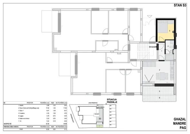 Prodej bytu 4+kk, Mandre, Chorvatsko, 130 m2
