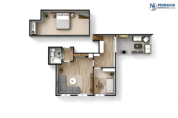 Prodej bytu 3+kk, Šternberk, Farní, 70 m2