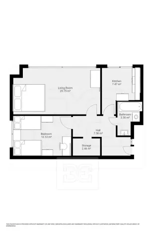 Pronájem bytu 2+1, Praha - Letňany, Třinecká, 56 m2