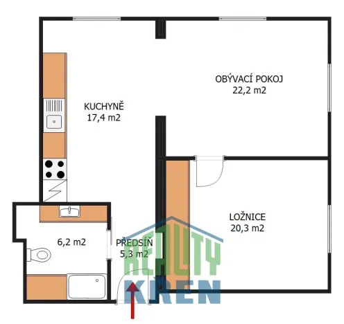 Pronájem bytu 2+1, Praha - Vyšehrad, Neklanova, 70 m2