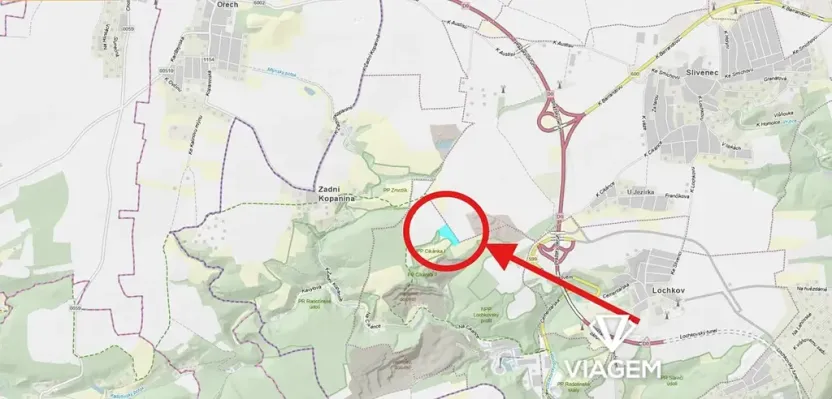 Prodej podílu pole, Praha - Radotín, 929 m2