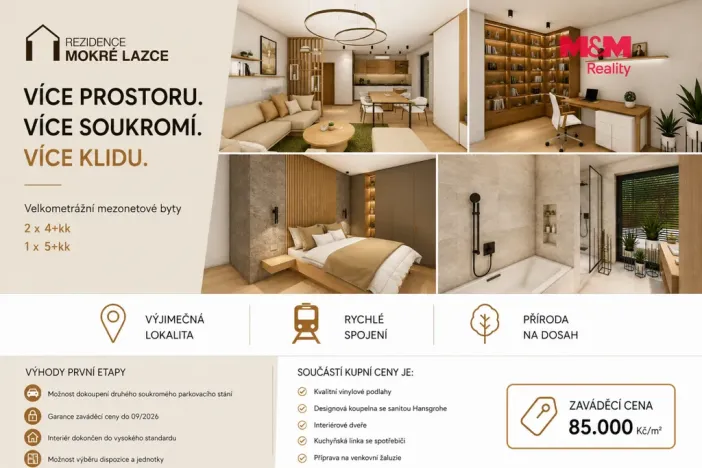 Prodej atypického bytu, Mokré Lazce, Generála Vlachého, 117 m2