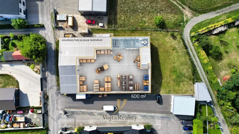 Pronájem výrobních prostor, Olomouc, Andělská, 600 m2