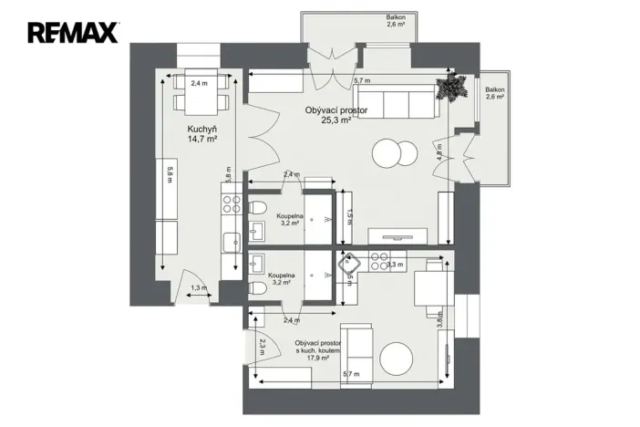 Prodej bytu 3+kk, Praha - Vinohrady, Legerova, 65 m2