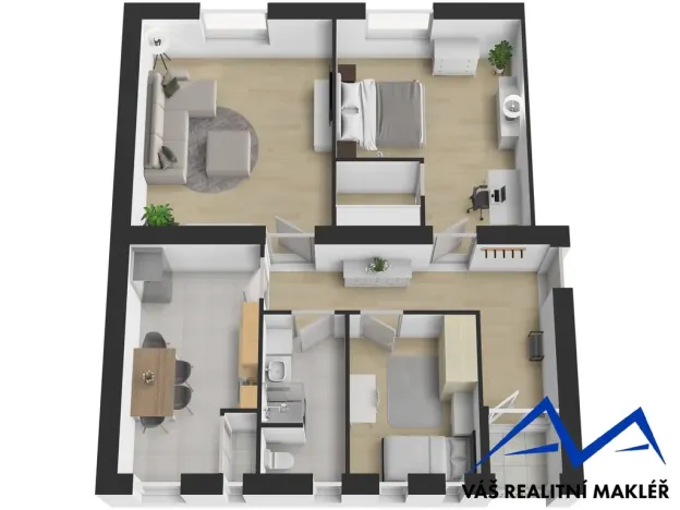 Prodej bytu 3+1, Ostrava, náměstí Msgre Šrámka, 93 m2