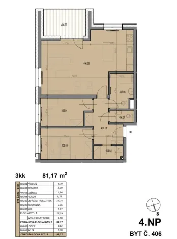 Prodej bytu 3+kk, Plzeň, V Malé Doubravce, 87 m2