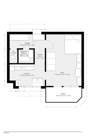 Pronájem bytu 1+1, Brno, Ibsenova, 35 m2