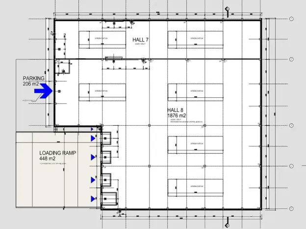 Pronájem skladu, Hýskov, Na Břasích, 1876 m2