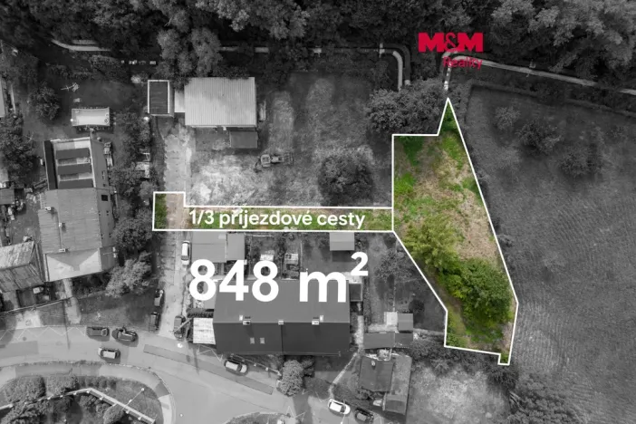 Prodej pozemku pro bydlení, Ostrava - Zábřeh, 848 m2