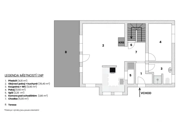 Prodej rodinného domu, Kobeřice u Brna, U Mlýna, 143 m2