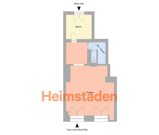 Pronájem obchodního prostoru, Havířov - Město, Hlavní třída, 84 m2