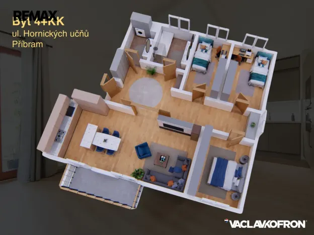 Prodej bytu 4+kk, Příbram - Příbram IV, Hornických učňů, 110 m2