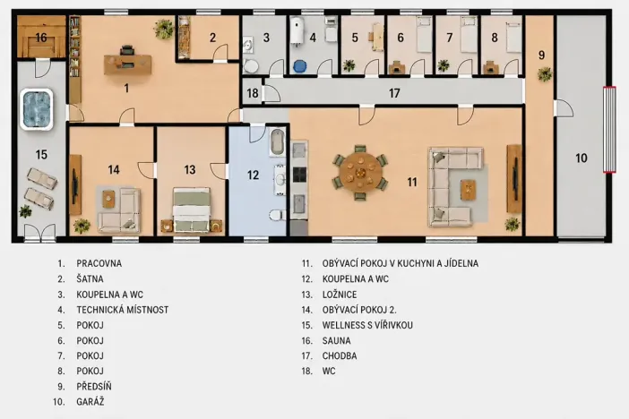 Prodej vícegeneračního domu, Pečky, 280 m2