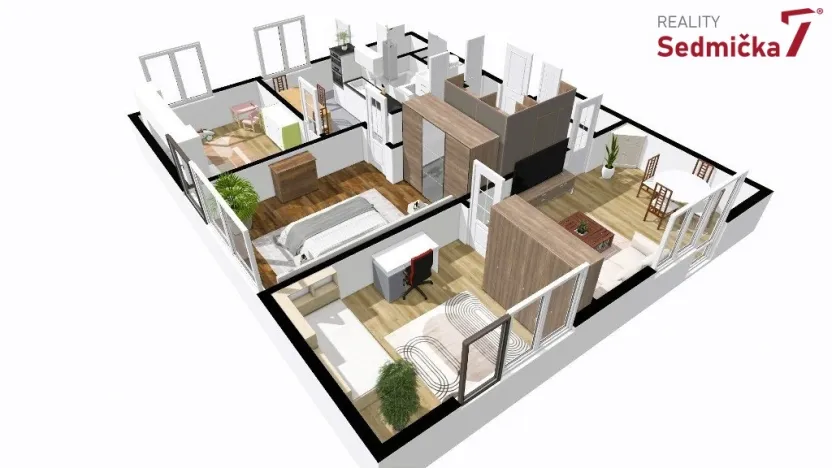 Prodej bytu 4+1, Žďár nad Sázavou, Lučiny, 88 m2