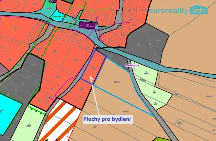 Prodej pozemku pro bydlení, Bílsko - Netonice, 1125 m2
