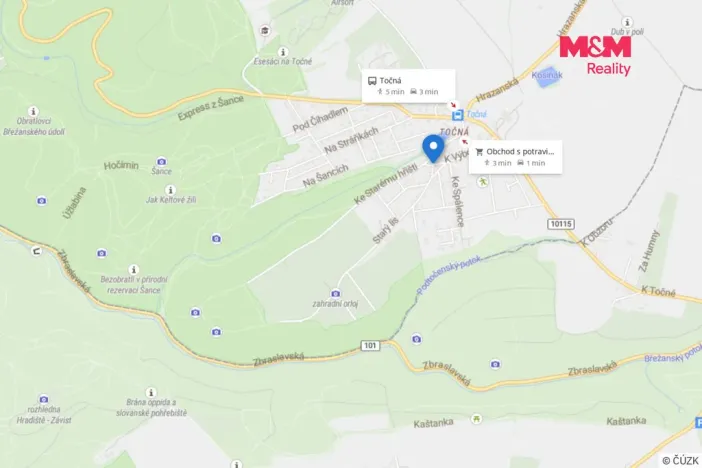 Pronájem bytu 1+1, Praha - Točná, Keltská, 34 m2