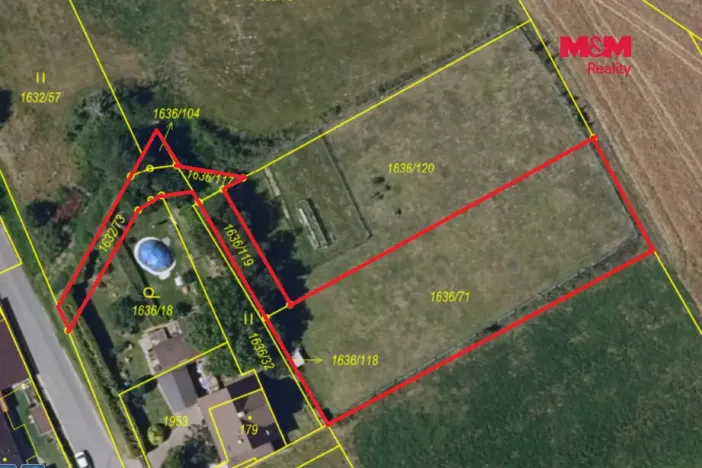 Prodej pozemku pro bydlení, Okrouhlice - Chlístov, 1276 m2