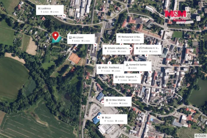 Prodej pozemku pro bydlení, Litovel, Komárov, 1271 m2