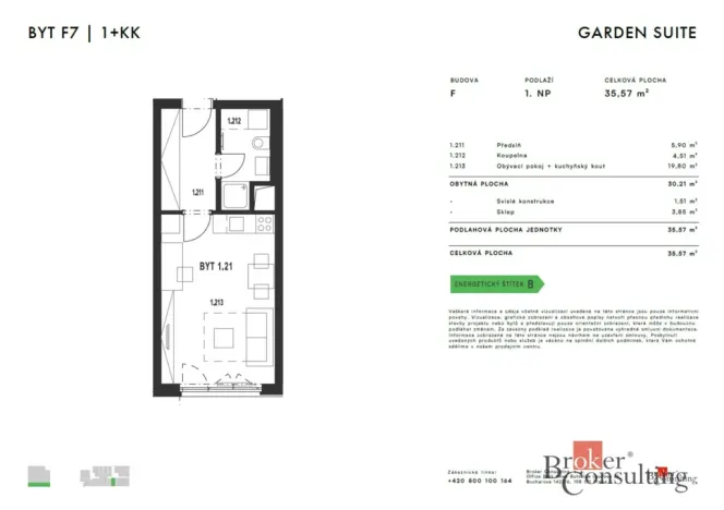 Pronájem bytu 1+kk, Plzeň - Jižní Předměstí, Železná, 35 m2