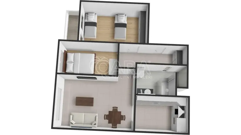 Pronájem bytu 3+kk, Praha - Kamýk, Papírníkova, 74 m2