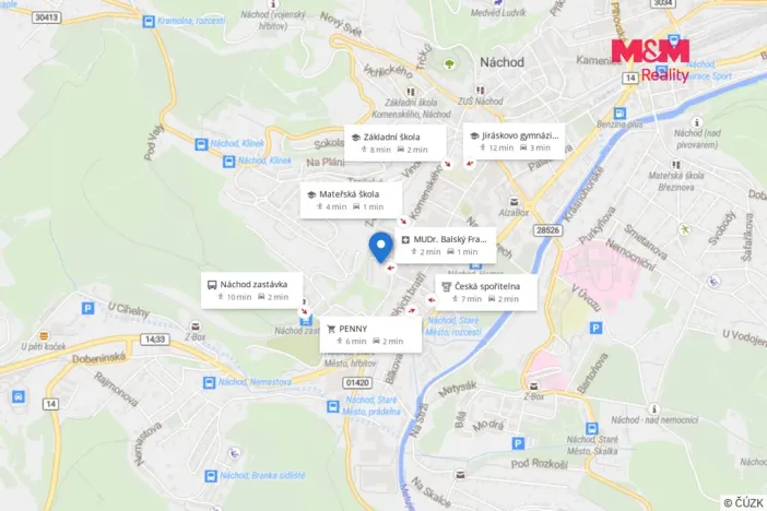 Pronájem rodinného domu, Náchod, Na Letné, 85 m2