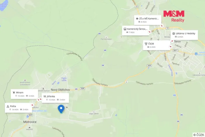 Prodej pozemku pro bydlení, Nový Oldřichov, 1154 m2