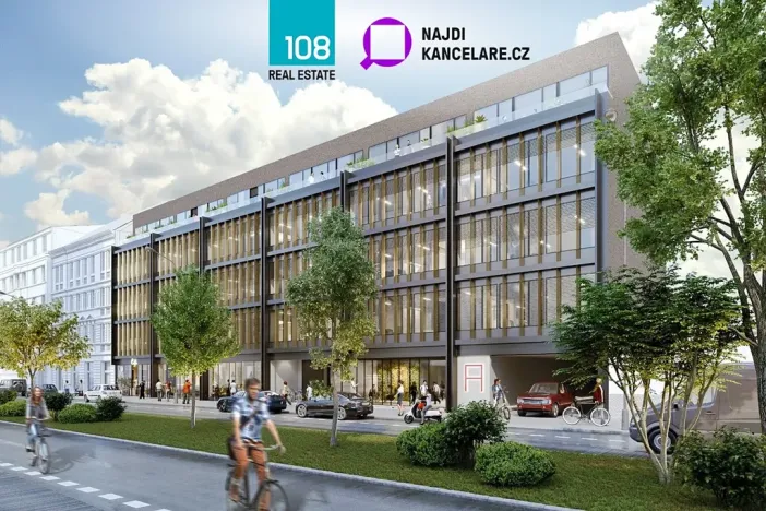 Pronájem kanceláře, Praha - Holešovice, Dělnická, 840 m2