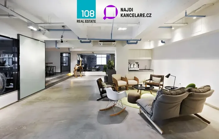 Pronájem kanceláře, Praha - Holešovice, Dělnická, 840 m2