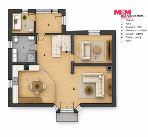 Prodej rodinného domu, Hluboká nad Vltavou, Munická, 125 m2