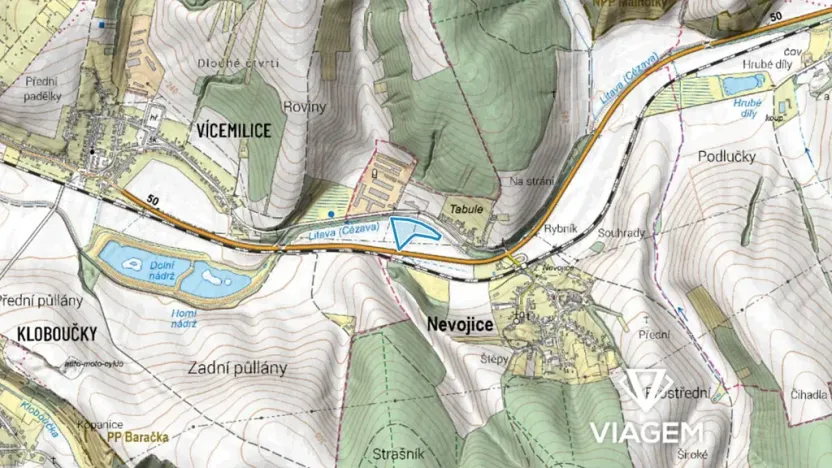 Prodej podílu pole, Nevojice, 899 m2