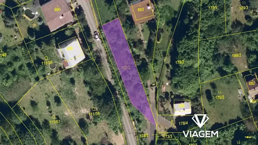 Prodej zahrady, Rusava, 464 m2