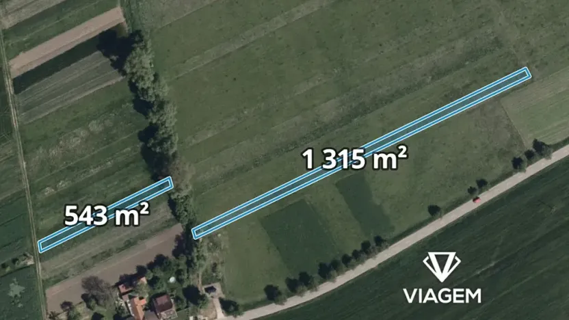 Prodej podílu pole, Hrubá Vrbka, 929 m2