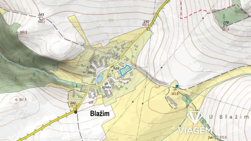 Prodej podílu zahrady, Blažim, 317 m2