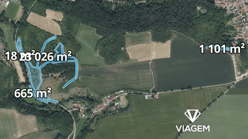 Prodej podílu pole, Radim, 689 m2