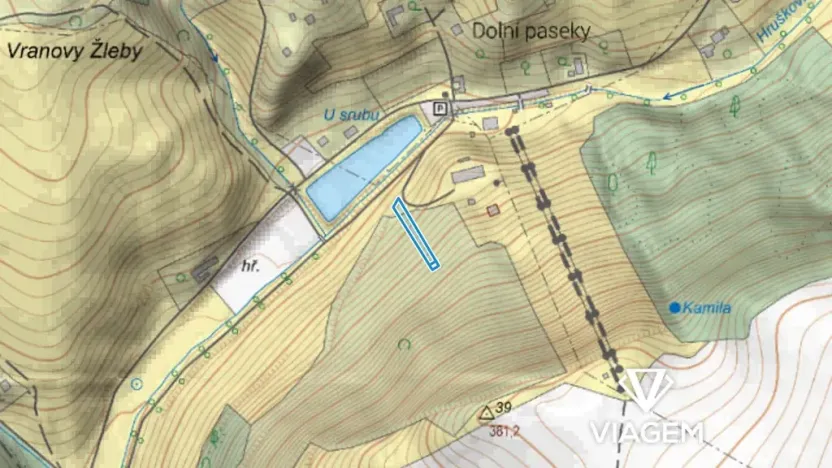 Prodej podílu zahrady, Osvětimany, 368 m2
