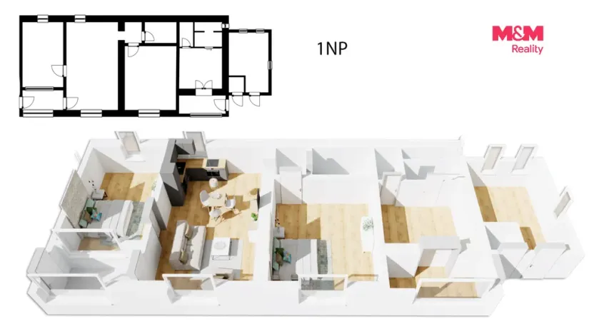 Prodej rodinného domu, Mnichovice - Božkov, Nad rybníkem, 312 m2