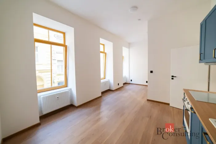 Pronájem bytu 1+kk, Brno - Zábrdovice, Bratislavská, 37 m2